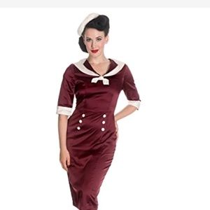 Vintage Sailor Dress by Hell Bunny